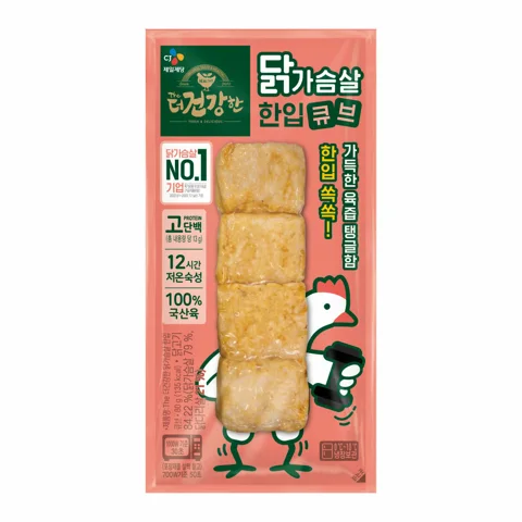 [1+1]더건강한 닭가슴살 쏙쏙한입큐브80g
