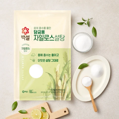 백설 담금용 하얀 자일로스 설탕 5kg