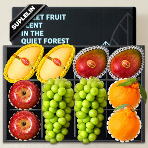 [26설선물세트대량]프리미엄 혼합과일 선물세트 3.9kg(샤인머스켓,망고,사과,한라봉)