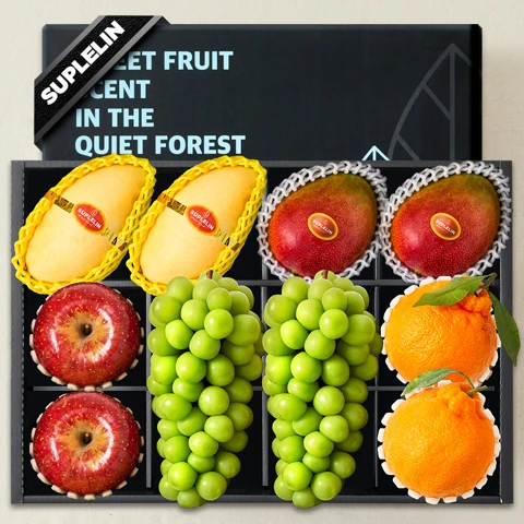 [26년설 선물세트]프리미엄 혼합과일 선물세트 3.9kg(샤인머스켓,망고,사과,한라봉)