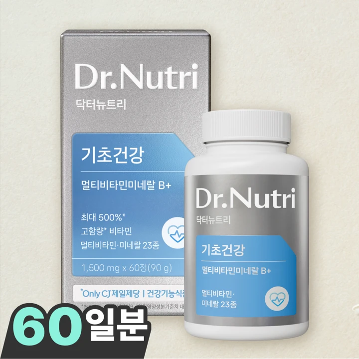 닥터뉴트리 멀티비타민미네랄 B+, 60정(60일분)
