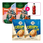 [사은품] 코카-콜라 제로 PET500ml+고메 크리스피 후라이드 순살치킨 350gX2개+비비고 세븐틴 쌀떡볶이495gX2개