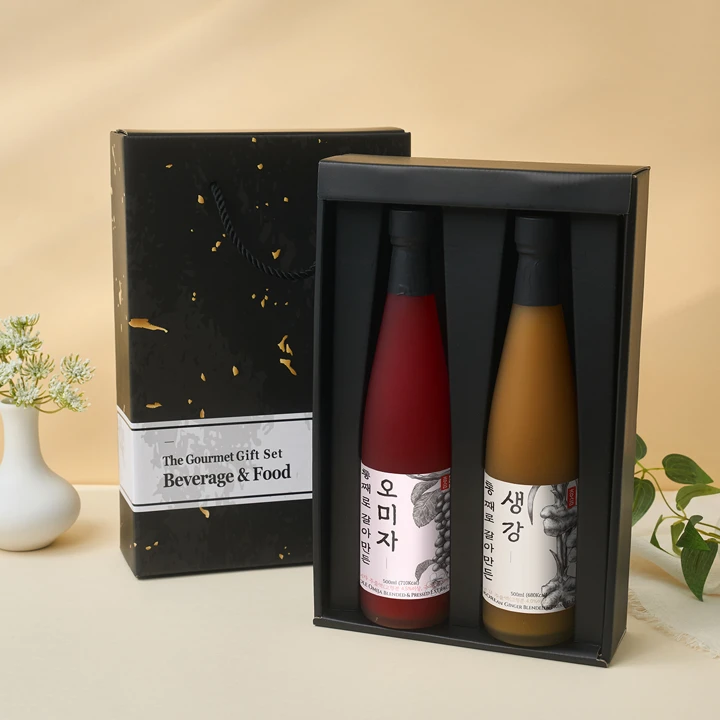 [26추석 선물세트]통째로 갈아만든 생강&오미자500ml 2호