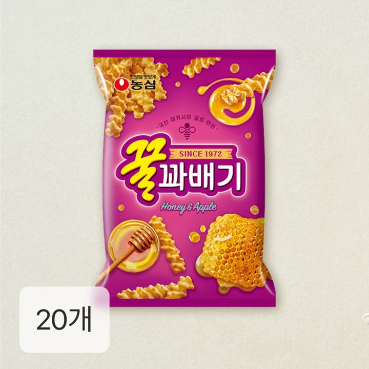 농심 꿀꽈배기 90g x 20봉