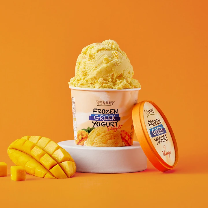 상하목장 프로즌 그릭요거트 Delight 망고 350ml 3입