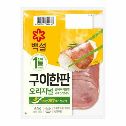 백설 구이한판 오리지널 60g