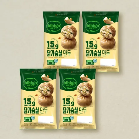 [첫구매전용] 비비고 닭가슴살 만두 168gX4개