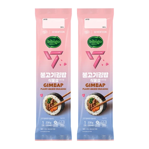 [비비고|세븐틴] 식물성 불고기김밥 230g x 2개