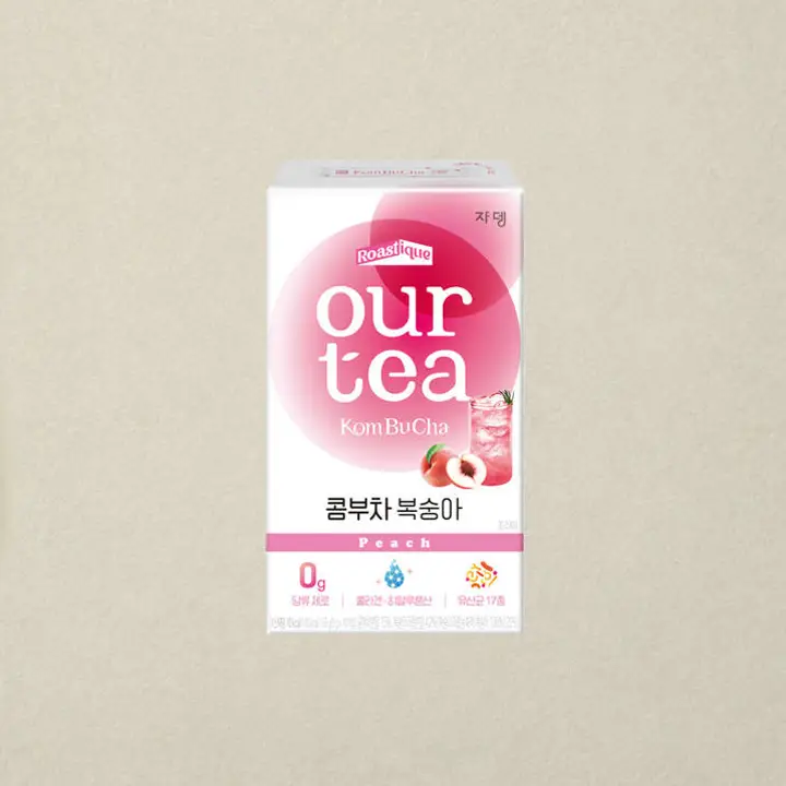 쟈뎅 아워티 콤부차 복숭아 10pX20cX2개