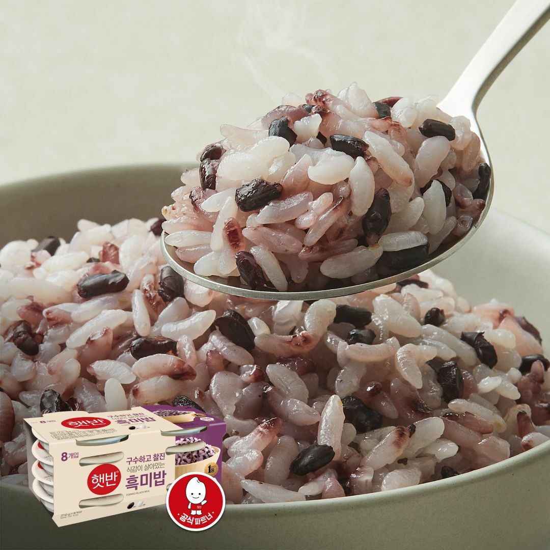 햇반 흑미밥 210gx8번들