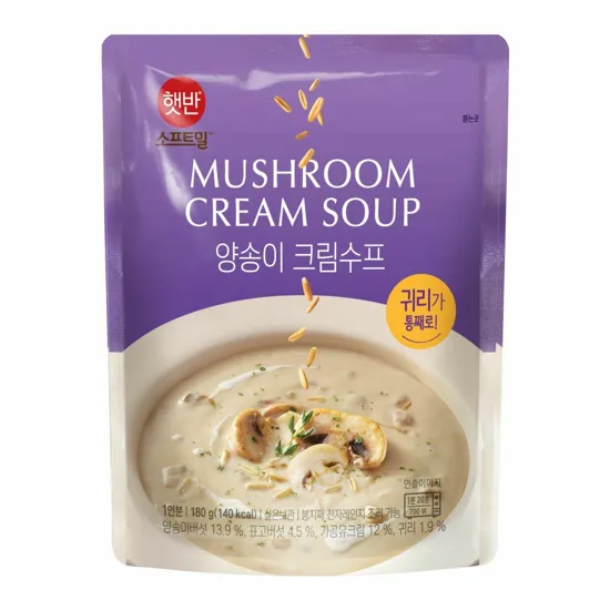 [1+1]햇반소프트밀 양송이 크림수프 180g