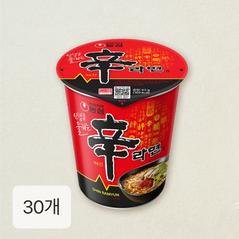 농심 신라면 소컵 65gX30개