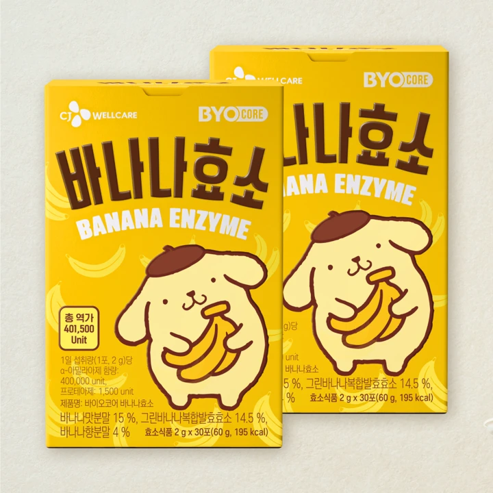 바이오코어 바나나효소 30포X2개