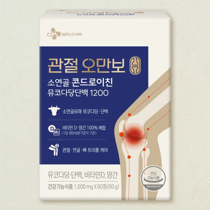 [1+1]소연골 콘드로이친 뮤코다당단백 1200 60정(1개월분)
