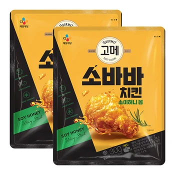 [고메 소바바치킨] 소이허니 봉 300gX2개