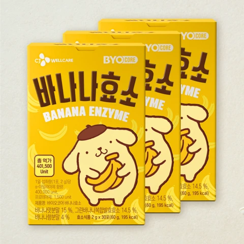 바이오코어 바나나효소 30포X3개