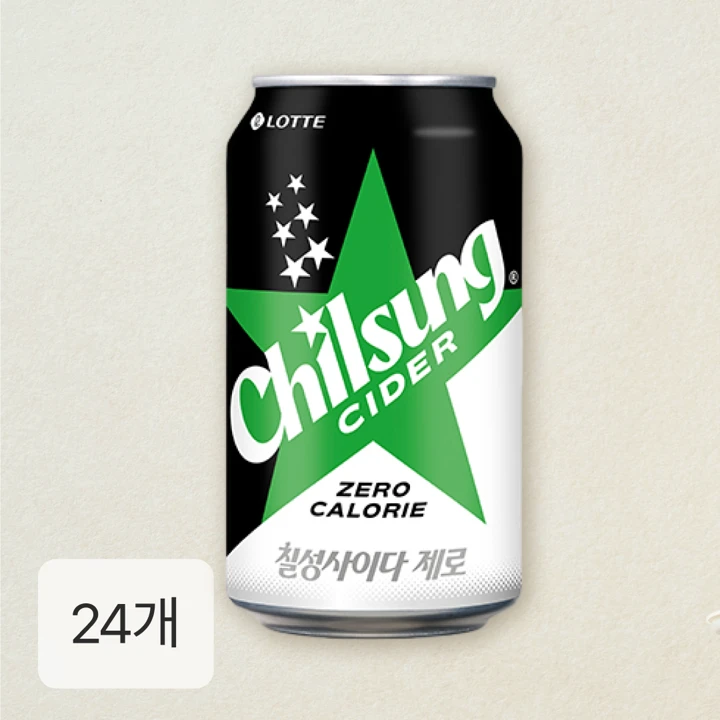 칠성사이다 제로 355ml X 24캔