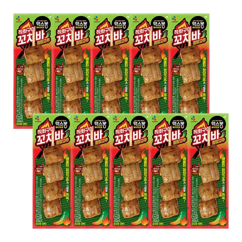 맥스봉 직화구이꼬치바청양고추 70g X 10개