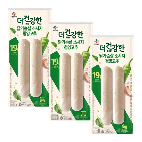 [3+3]더건강한 닭가슴살 소시지 청양고추 120g