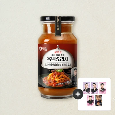 백설 아라비아따 파스타소스 600g+[사은품]나폴리맛피아 포토카드 5종