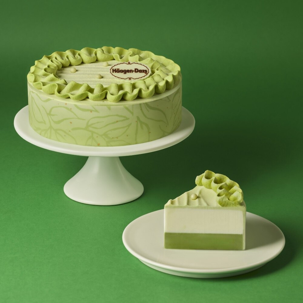 [CJ더마켓] 하겐다즈 바닐라 그린티 가든 아이스크림케이크