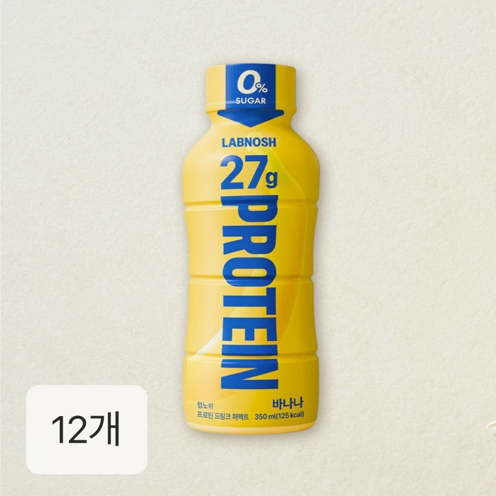 랩노쉬 프로틴 드링크 퍼펙트 바나나 350ml 12개입