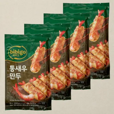 [목금특가]비비고 통새우만두 200g, 4개