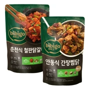비비고 춘천식철판닭갈비700gX 1개+안동식간장찜닭700gX 1개