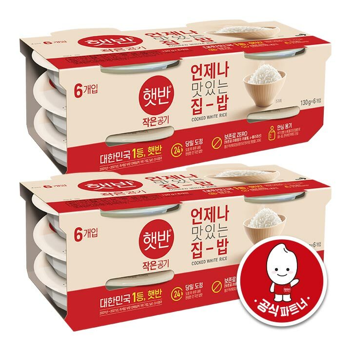 햇반 작은공기130g*6X2개 | 상품상세 | CJ더마켓 - CJ제일제당 공식몰