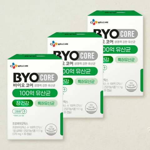 바이오코어 100억 유산균 30캡슐X3개(3개월)