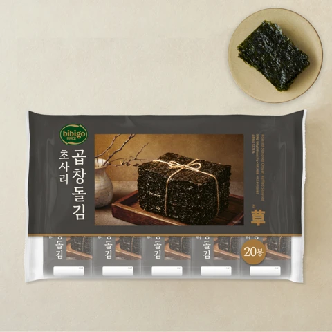 비비고 초사리 곱창 돌김 5gX20개