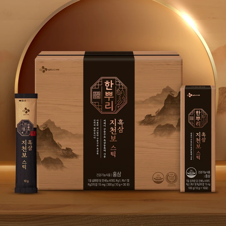 [26추석 선물세트]한뿌리 흑삼지천보스틱10gX30입