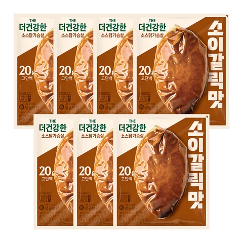[10/24하루]더건강한 닭가슴살 소이갈릭맛 100gX7개