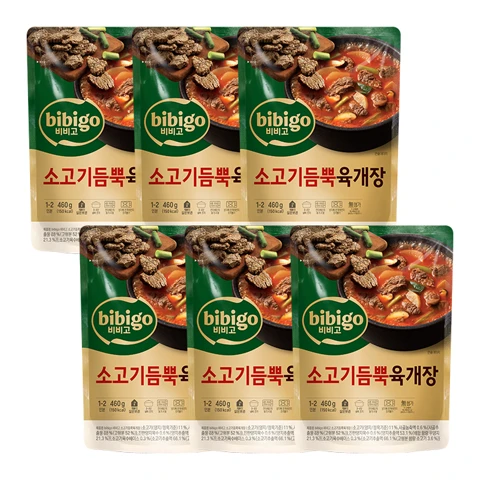 비비고 소고기듬뿍 육개장 460gX6개
