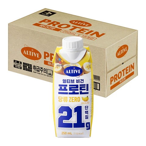 얼티브 비건프로틴 바나나 250mlx18개(1box)