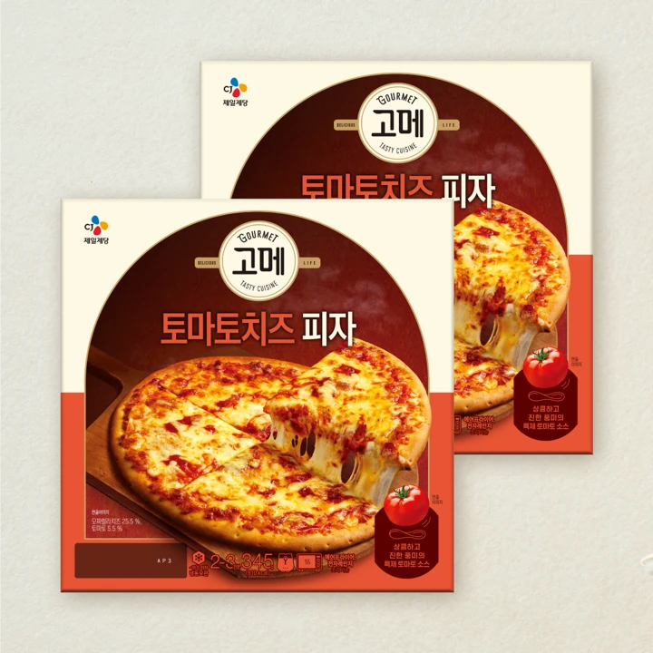 고메 토마토치즈 피자 345g x 2개