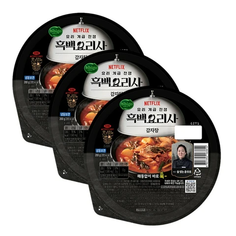 [오늘특가] 비비고 흑백요리사 감자탕 200gX3개