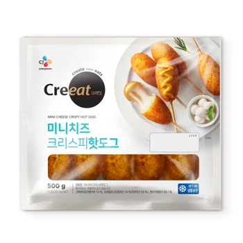 크레잇 미니치즈크리스피 핫도그 500g