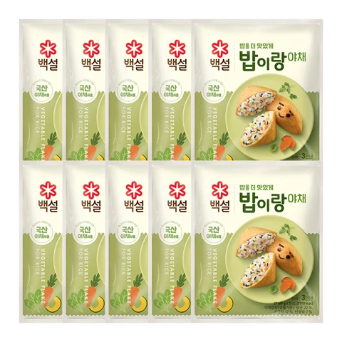 [3000개한정]밥이랑야채 27gX10개