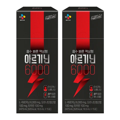전립소 아르기닌 6000 (16.5mlX15포)X2개