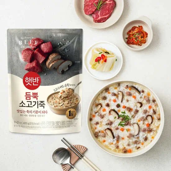 햇반 듬뿍 소고기죽 420G