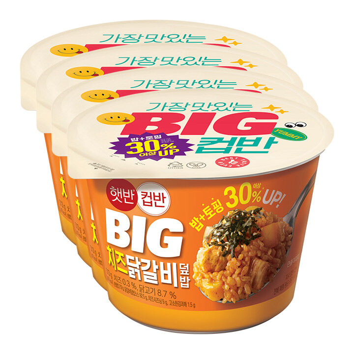 컵반BIG치즈닭갈비덮밥313GX4개