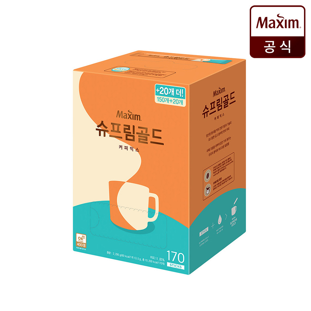 [CJ더마켓] 맥심 슈프림 골드 170T