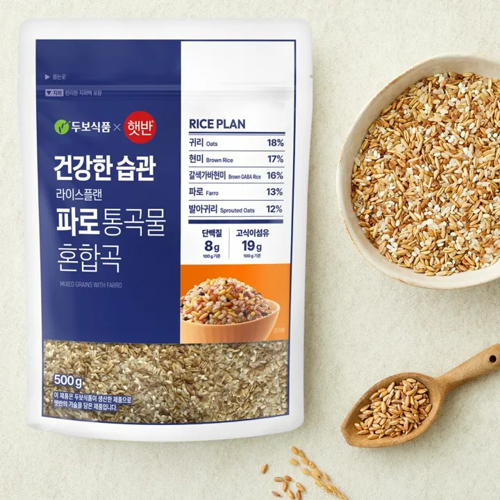 두보식품X햇반 파로 통곡물 혼합곡 500g