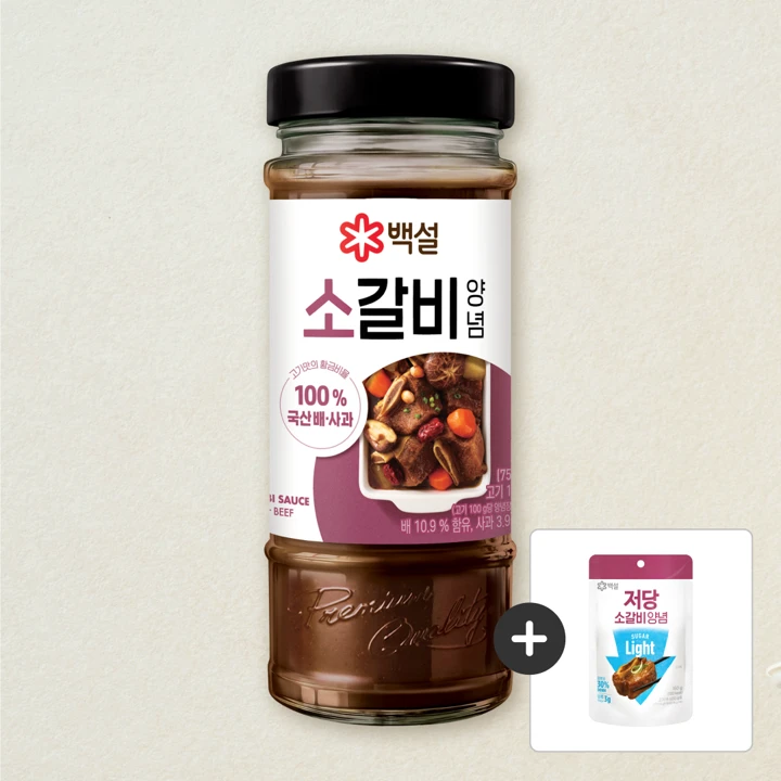 백설 소갈비 양념 500g+[사은품]백설 저당 소갈비 양념 150G