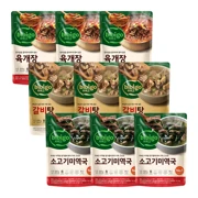 [인기국물 SET]비비고 육개장 500gX3개+갈비탕 400gX3개+소고기 미역국 500gX3개