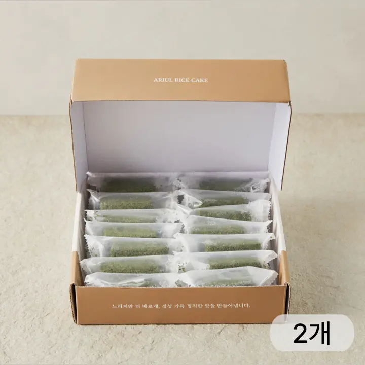 아리울떡공방 쑥카스테라인절미 700gX2개+쇼핑백(총 2개)