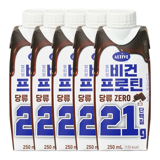 얼티브 비건프로틴 초코 250mlX5개