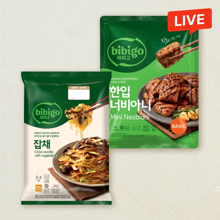 비비고 잡채 644g+한입 너비아니 1kg