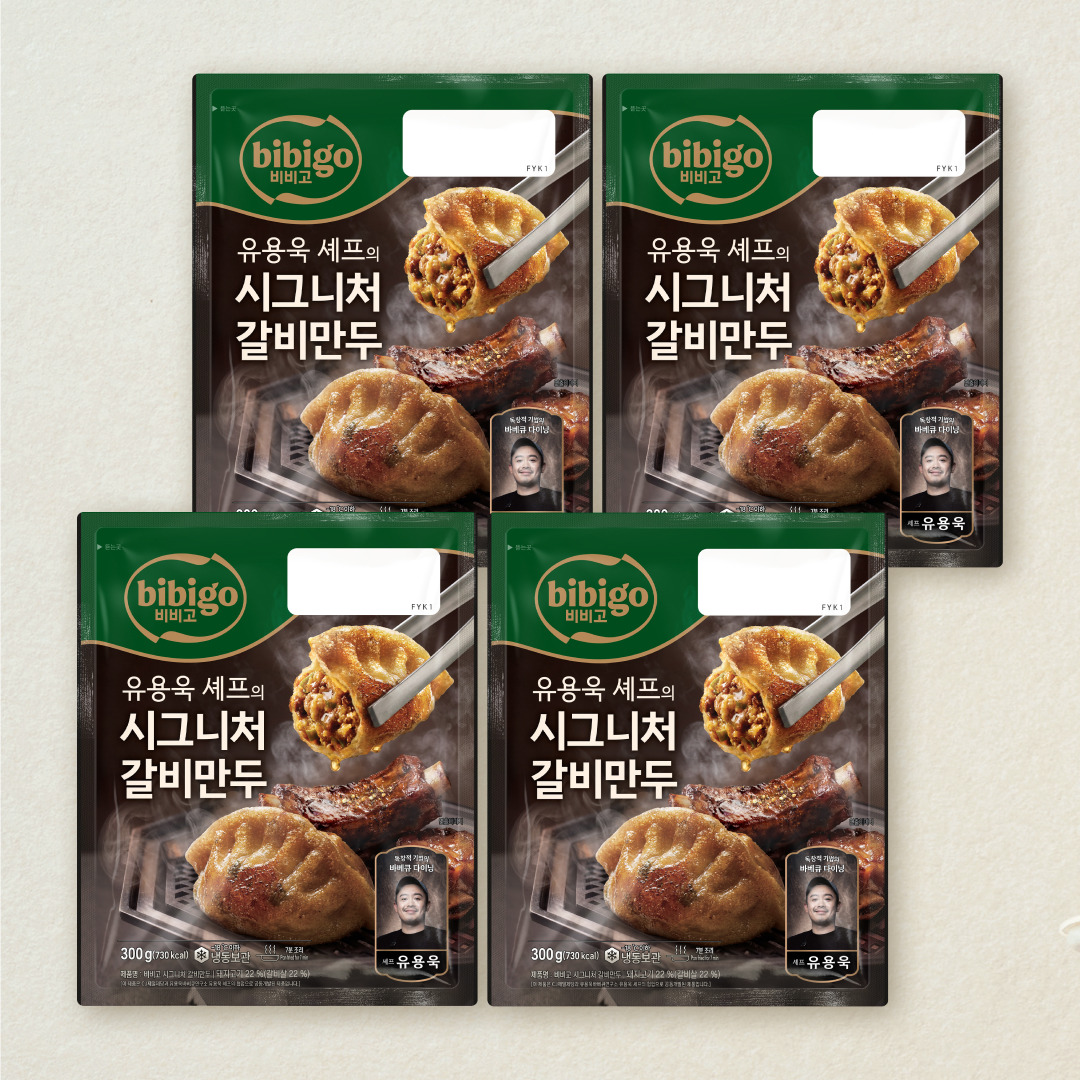 [무료배송] 비비고 유용욱 시그니처 갈비만두 300g,4개